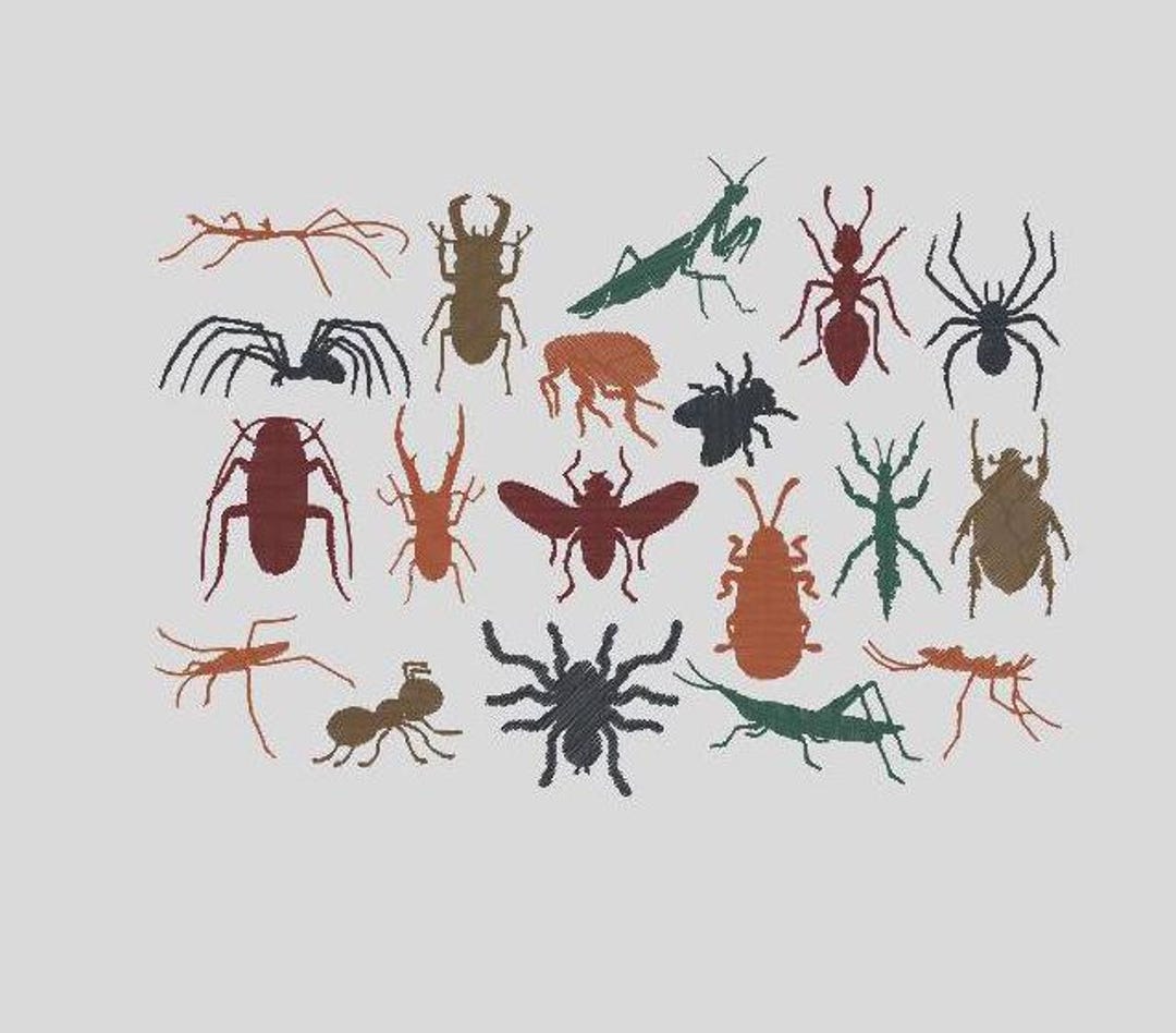 Mega Set Insects Embroidery File for the Embroidery Machine Embroidery ...