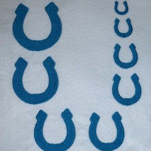Horseshoe in 8 sizes 1.5 - 5 cm embroidery file for the embroidery machine