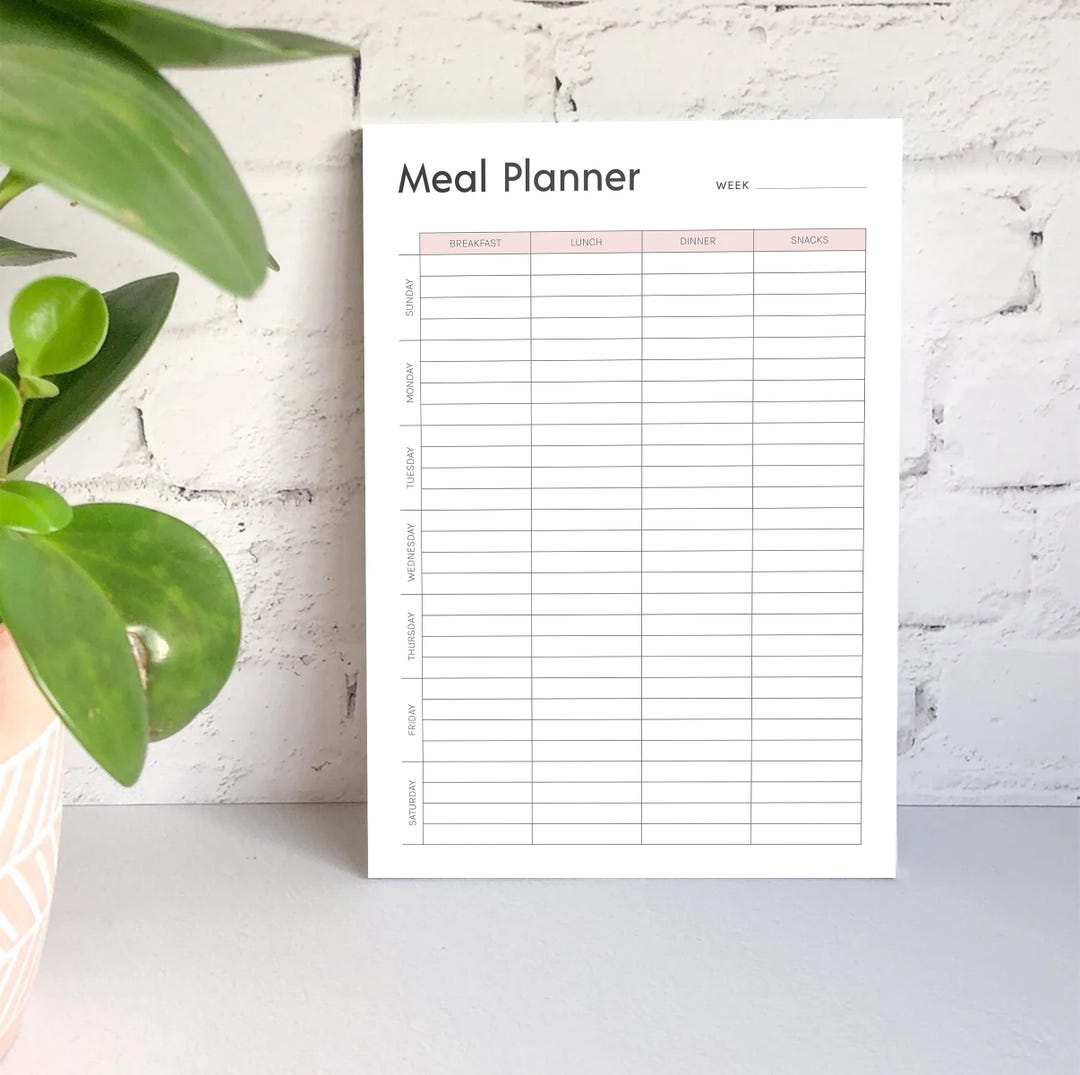 Canva Editable Meal Planner | Printable Meal Planner | Digital Planner ...