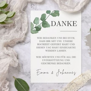 Hochzeit Danksagungskarten in A6 Format | Personalisierte Karten für Anlässe | Hochzeit