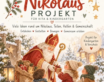 St. Nicholas Project for Daycare and Kindergarten | XXL Set PDF Project | Kindergarten & Preschool | Morning Circle, Crafts, Movement, Learning Ideas