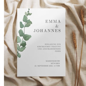 Einladungskarten Hochzeit | Wedding Invitation | Personalized | Hochzeitseinladung in DIN A5 Format | Doppelseitig bedruckt