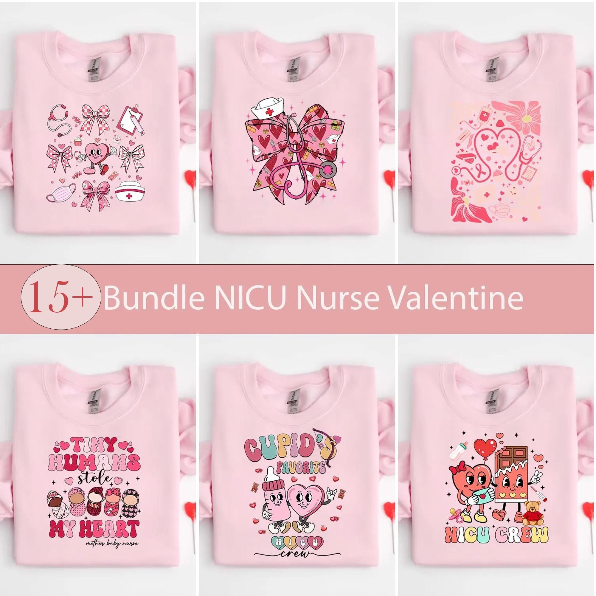 Nicu Nurse Valentine Png Bundle, Neonatal ICU Nurse Valentine's Day Png ...