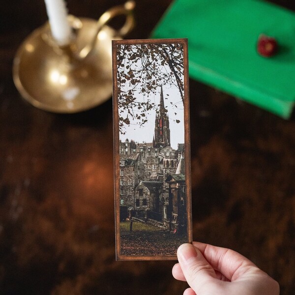 Edinburgh Bookmark - Greyfriars Kirkyard - Gothic Bookmark - Witchy Bookmark - Bookish Gifts - Dark Academia