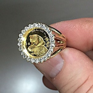 Panda coin deals rings for sale