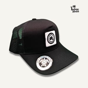 Skull Patch Black Trucker Cap