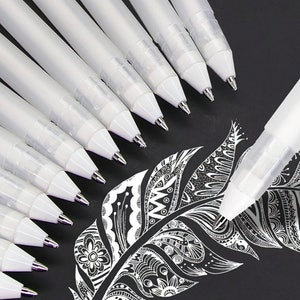 White Gel Pen, Mandala White Pen for doodling and projects