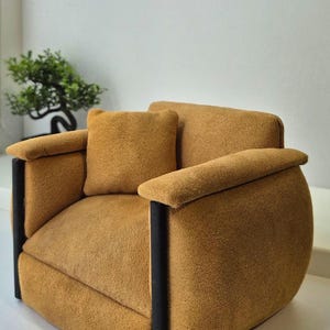 Miniature Doll Chair with Two Cushions – Handmade