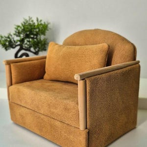 Miniature Doll Chair with a Cushion – Handmade