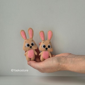Felt Bunny Sewing Tutorial PDF – Step-by-Step DIY Plush Pattern and Master Class