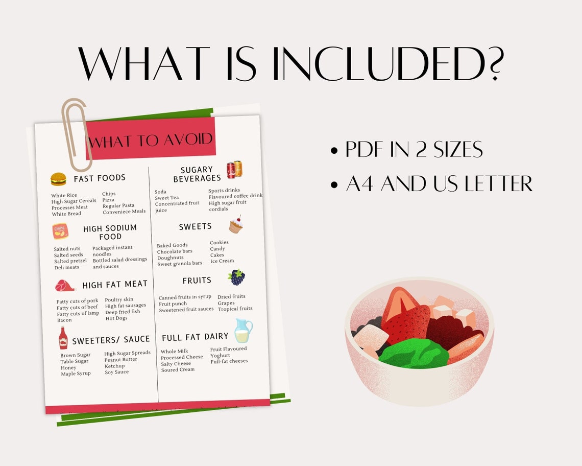 Diabetes Food List, Type 2 Diabetes, Diabetic Food Chart, Printable