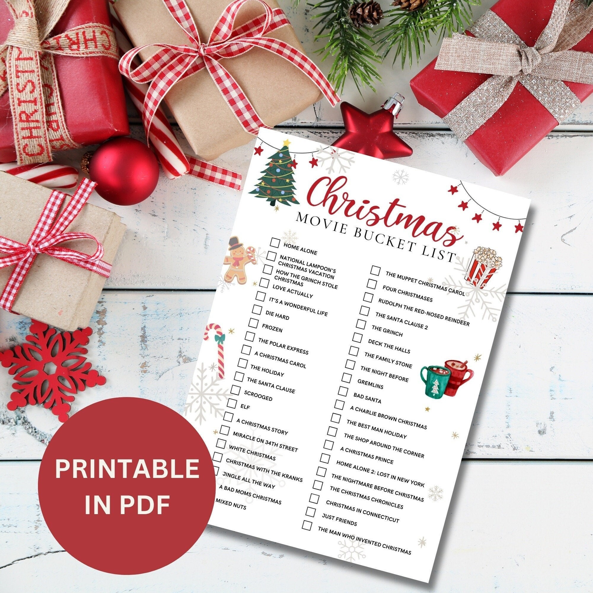 Checklist for Christmas Party Etsy
