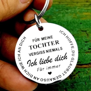 Gift for daughter, keychain, daughter gifts from mom, best daughter, to my daughter, dad daughter gift
