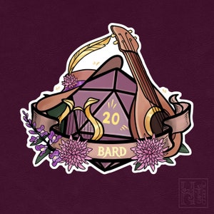 BARD - DnD Dice Sticker