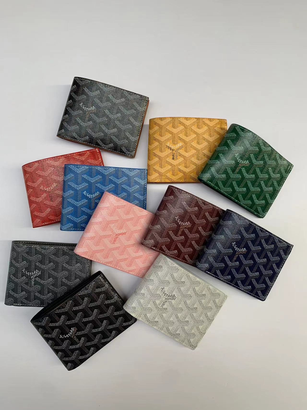 goyard mens wallet colors