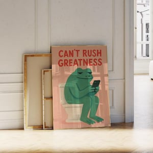 Funny Bathroom Art - Retro Wall Decor - Instant Download - Maximalist Dopamine Decor