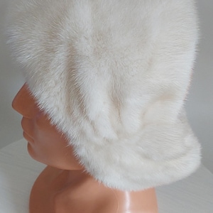 Beautiful White Mink Fur Headband
