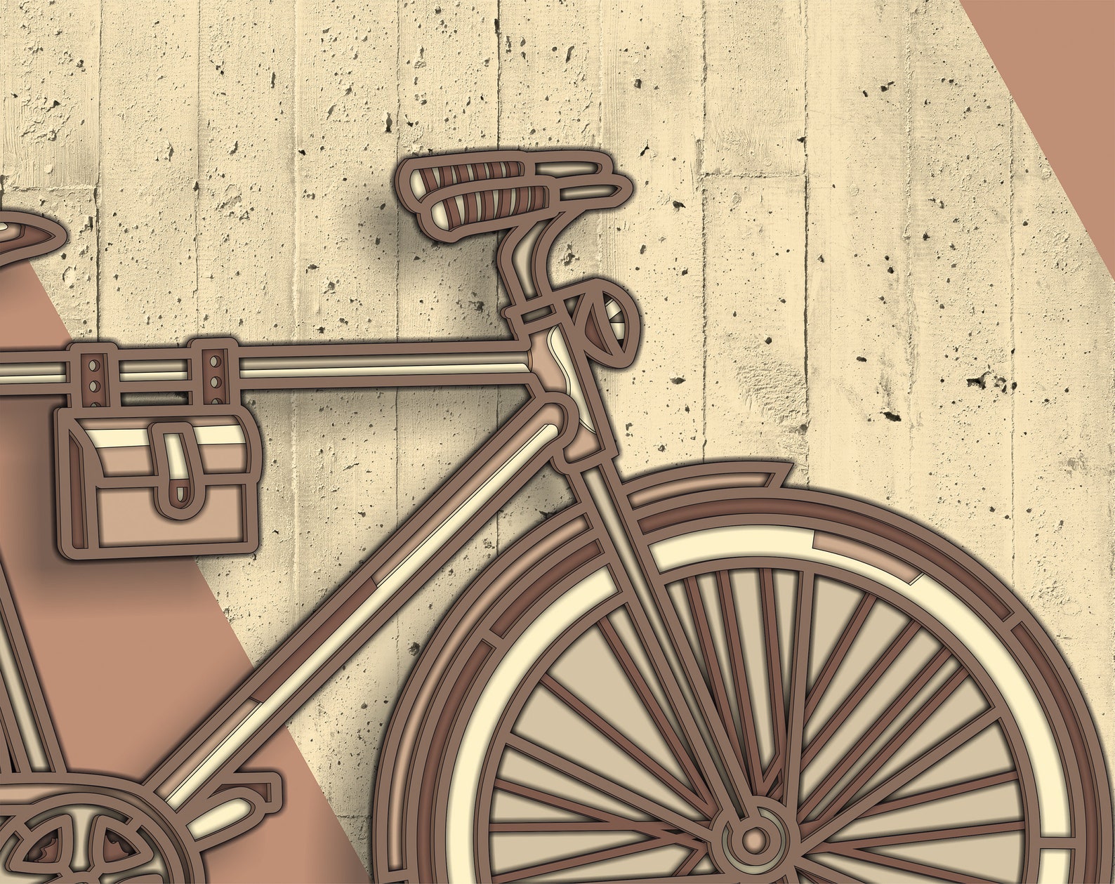 3D Bicycle Layered SVG File / Laser Cut Home Decor / Bicycle SVG ...