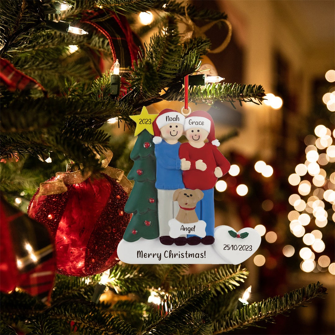 Christmas Tree Ornaments Family Member With Namecustom Couple Etsy UK
