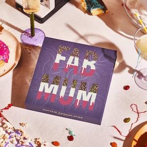 Cioccolatini per la festa della mamma Fab Mum - Tartufi di cioccolato fatti a mano personalizzati - Confezione regalo di lusso