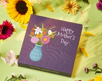 Mother’s Day Blooms - Personalised Handmade Chocolate Truffles - Luxury Gift Box