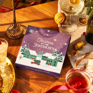 Home For Christmas - Tartufi di cioccolato fatti a mano personalizzati - Confezione regalo di lusso