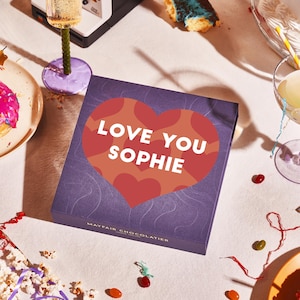 San Valentino Amore sincero - Tartufi di cioccolato fatti a mano personalizzati - Confezione regalo di lusso
