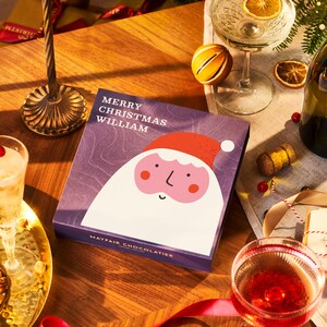 Selezione dolce di Babbo Natale - Tartufi di cioccolato fatti a mano personalizzati - Confezione regalo di lusso