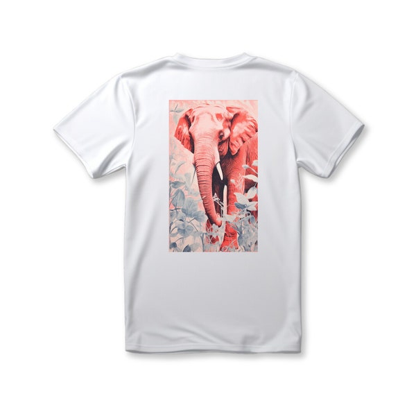 ELEPHANT SAFARI LONG SLEEVE T-SHIRT FLEECE JOGGER SET - WHITE/BLACK