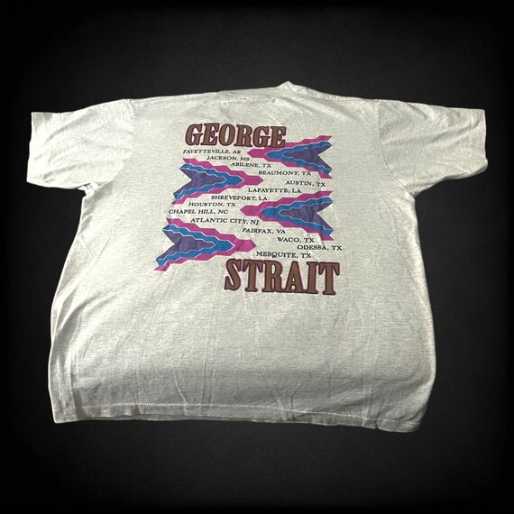 George straight 90s concert tee Aztec design size… - image 2