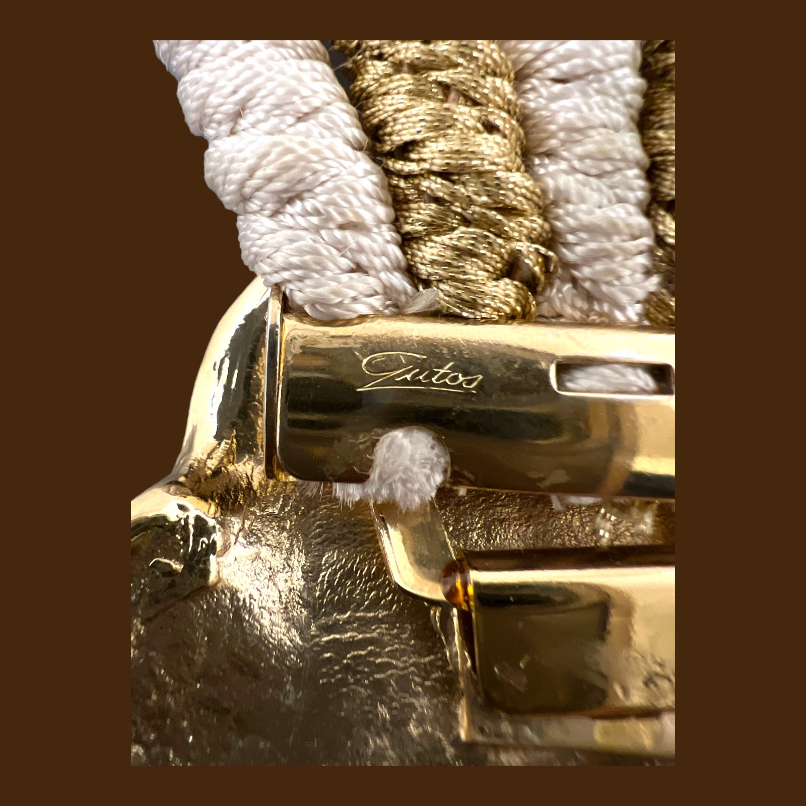 Vintage Metallic Braided Belt Gutos West Germany Gold  display picture 1