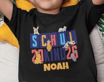 Geschenk Einschulung Patenkind personalisiert | Erster Schultag T-Shirt mit Namen | Abschiedsgeschenk Kita  von Patentante Patenonkel