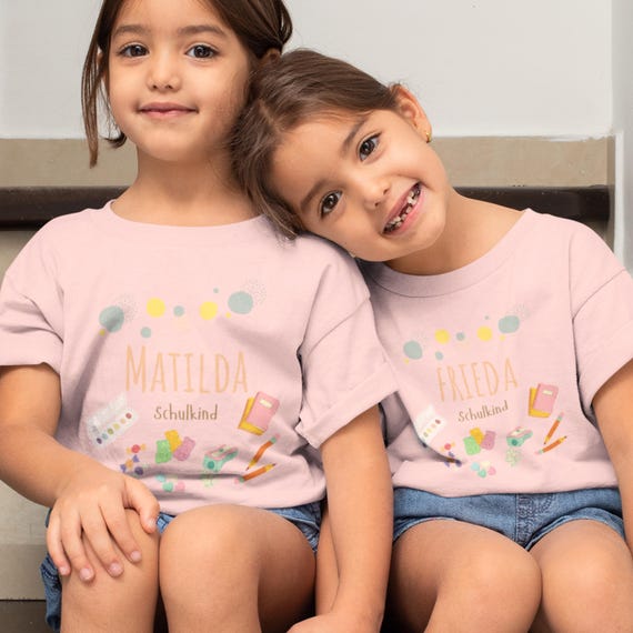 Personalized Back to School 2025 Shirt with Name – School Cone Design | First Day of School Gift, Birthday or Easter Outfit for Kids