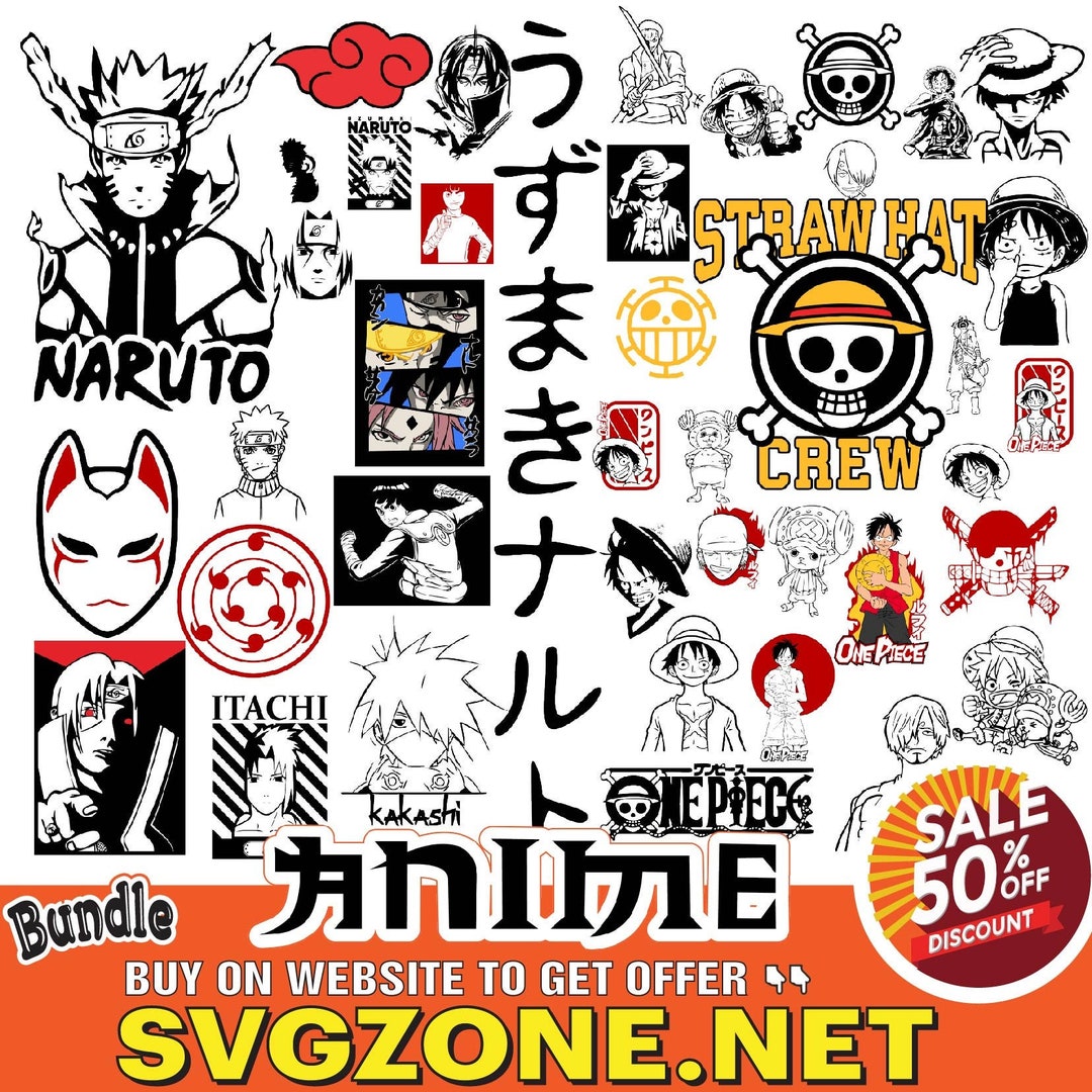 Anime Cartoon Bundle Svg Files for Instant Download - Etsy