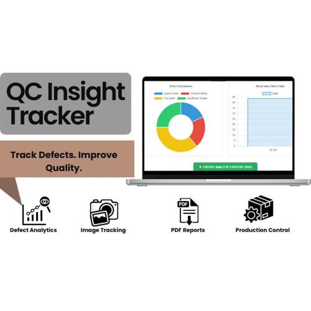 QC Insight Tracker, Manufacturing Defect Log, Production Quality ...