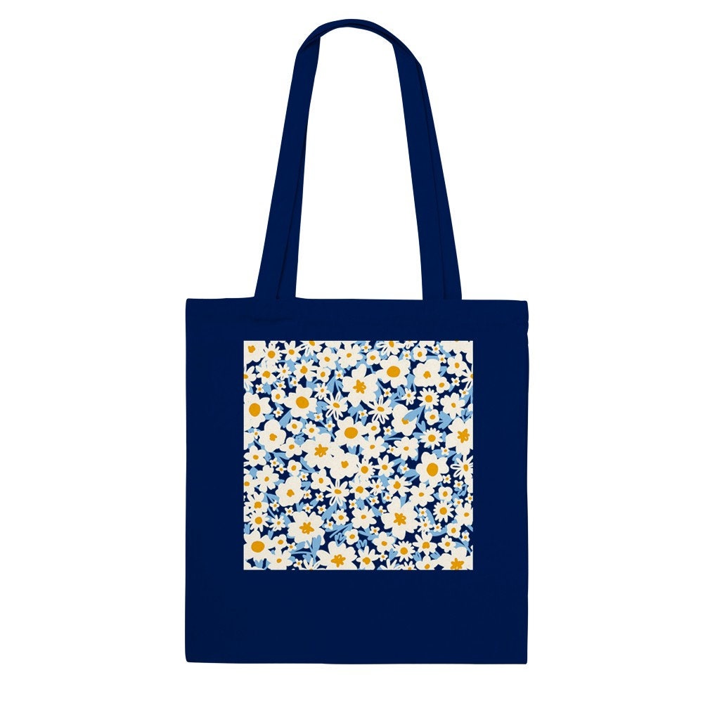 Versatile Floral Fashion Tote Bag Daisy Eco-friendly Tote - Etsy