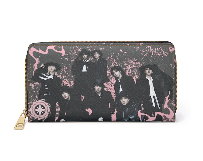 Stylish Zipper Wallet with K-Pop Aesthetic | Perfect for Fans, Gifts, Daily Use, Festivals, Concerts & Collectibles