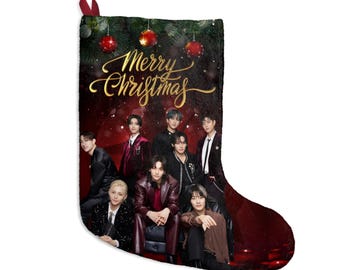 K-Pop Christmas Stocking, Stray Kids Holiday Stocking, K-Drama Christmas Decor, K-Pop Fan Gift, JYP Entertainment Merch