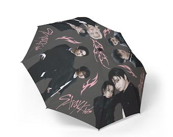 Stray Kids DO IT V1 Umbrella, K-Pop Umbrella, JYP Stray Kids Merch, Fan Gift, Rainy Day Accessory, Foldable Travel Umbrella