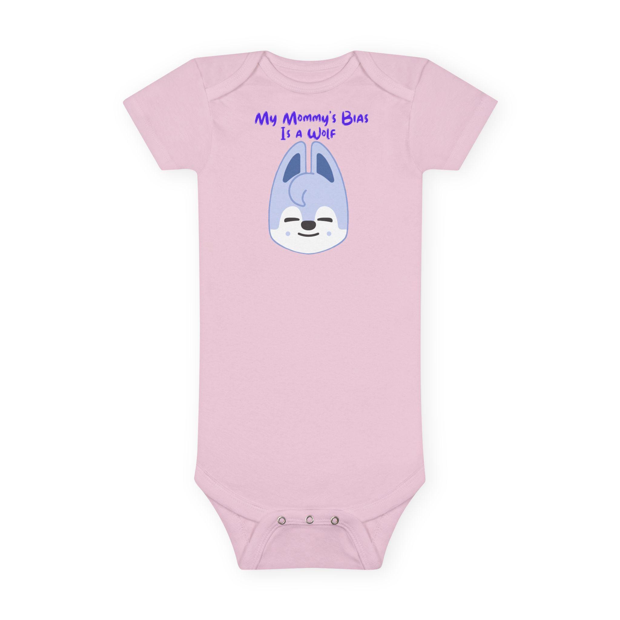 Stray Kids My Mommy's Bias SKZOO Wolfchan Baby Short Sleeve Onesie