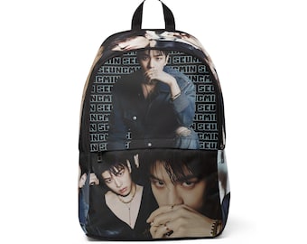 Stray Kids Seungmin Chaumet Photoshoot, K-Pop Fabric Backpack, School Bag, Travel Backpack, Gift for Fans
