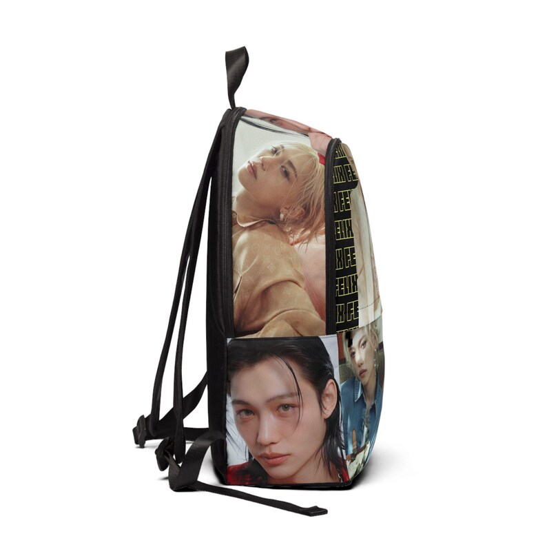 Stray Kids K-Pop Felix Photoshoot Unisex Fabric Backpack, Stray Kids Bag, School Travel Rucksack, Cute Gift, Back to School image 2