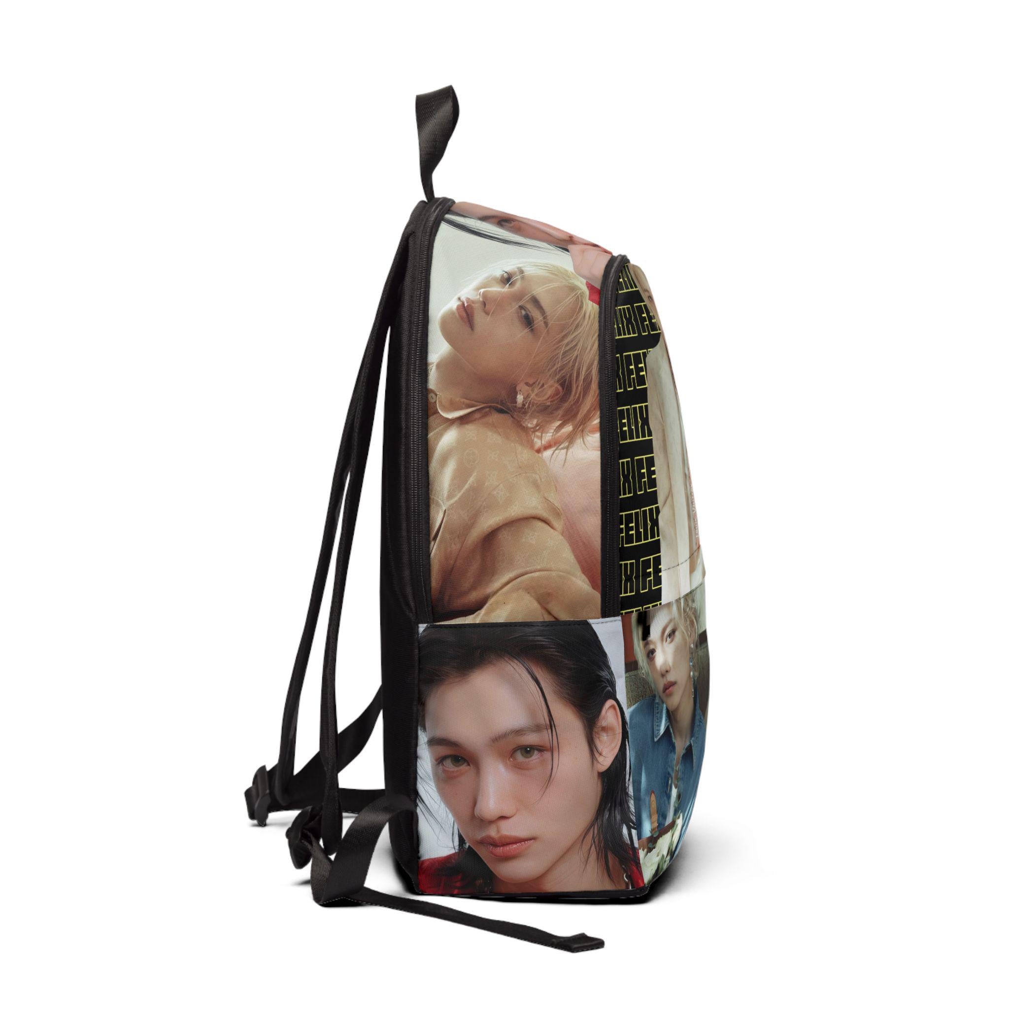 スキズ　リュックサック　フィリックス Stray Kids K-pop Felix Photoshoot Unisex Fabric Backpack, Stray