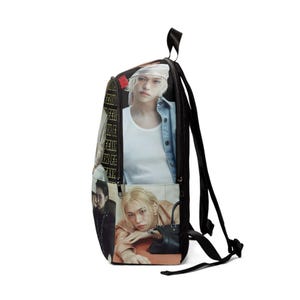 Stray Kids K-Pop Felix Photoshoot Unisex Fabric Backpack, Stray Kids Bag, School Travel Rucksack, Cute Gift, Back to School image 3