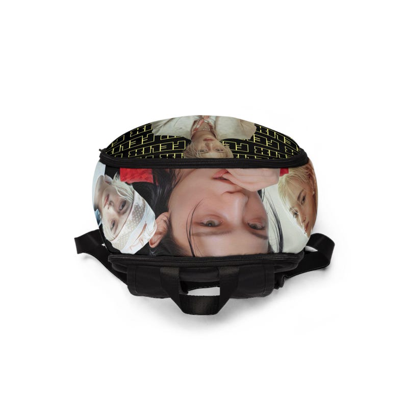 Stray Kids K-Pop Felix Photoshoot Unisex Fabric Backpack, Stray Kids Bag, School Travel Rucksack, Cute Gift, Back to School image 4
