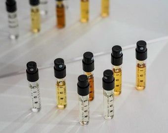 10x2ml discovery set, unisex perfume, woody, musk, discovery set, fruity perfume, autumn perfume, sample sets, vials, parfum, sample set