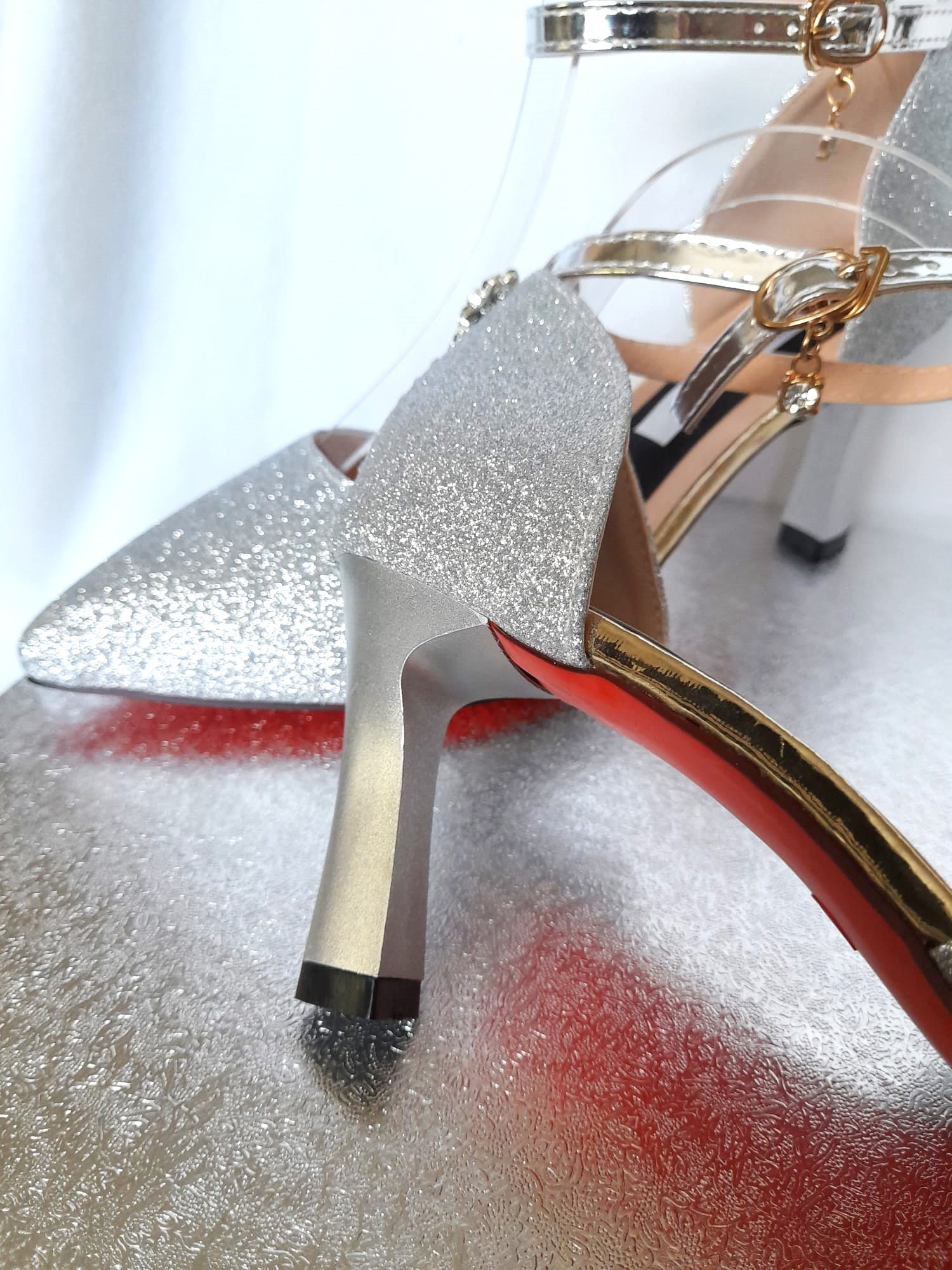 Stunning Silver Glitter Bridal Shoes Perfect for the Bride Etsy UK