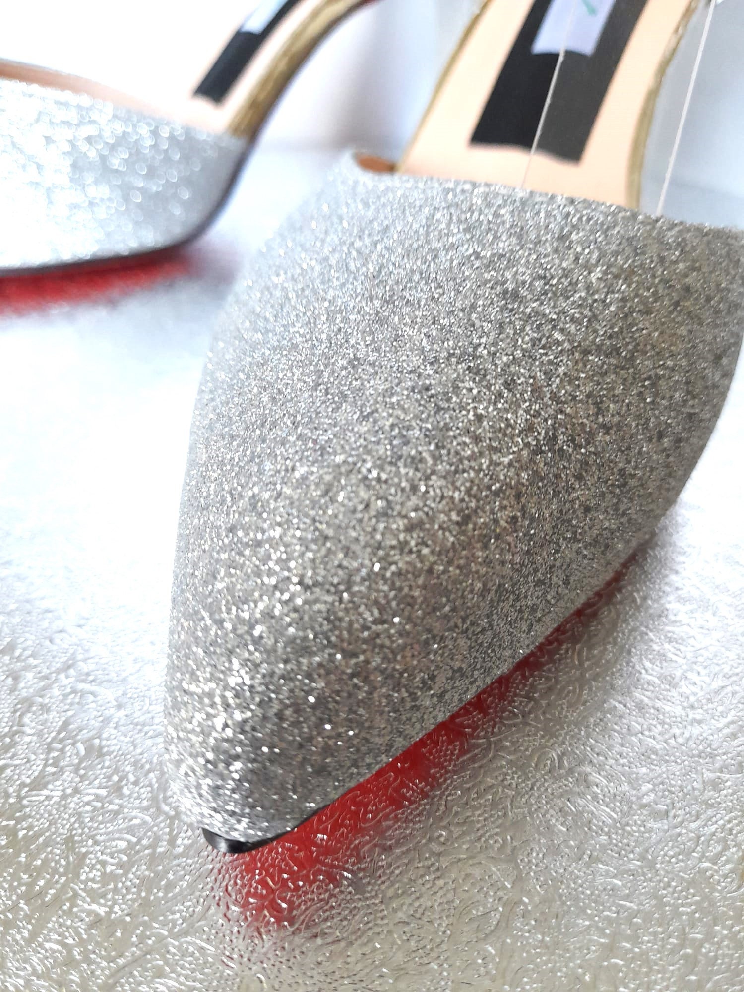 Stunning Silver Glitter Bridal Shoes Perfect for the Bride Etsy UK