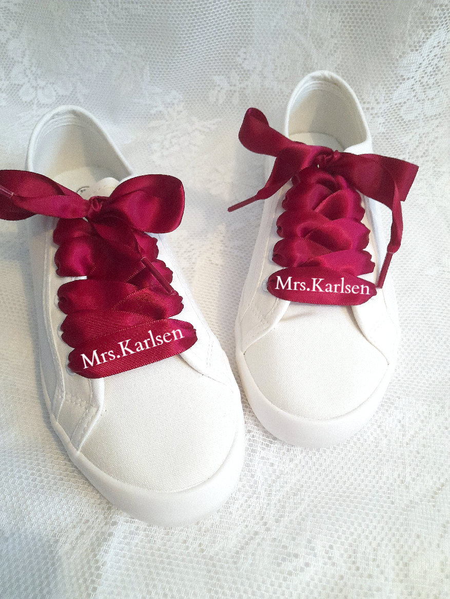 Satin Shoelaces Wide Ribbon Shoelaces Ribbon Laces For Sneakers