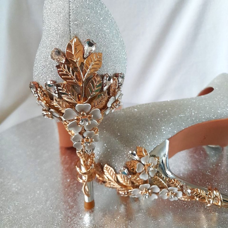 sparkly rhinestone heels